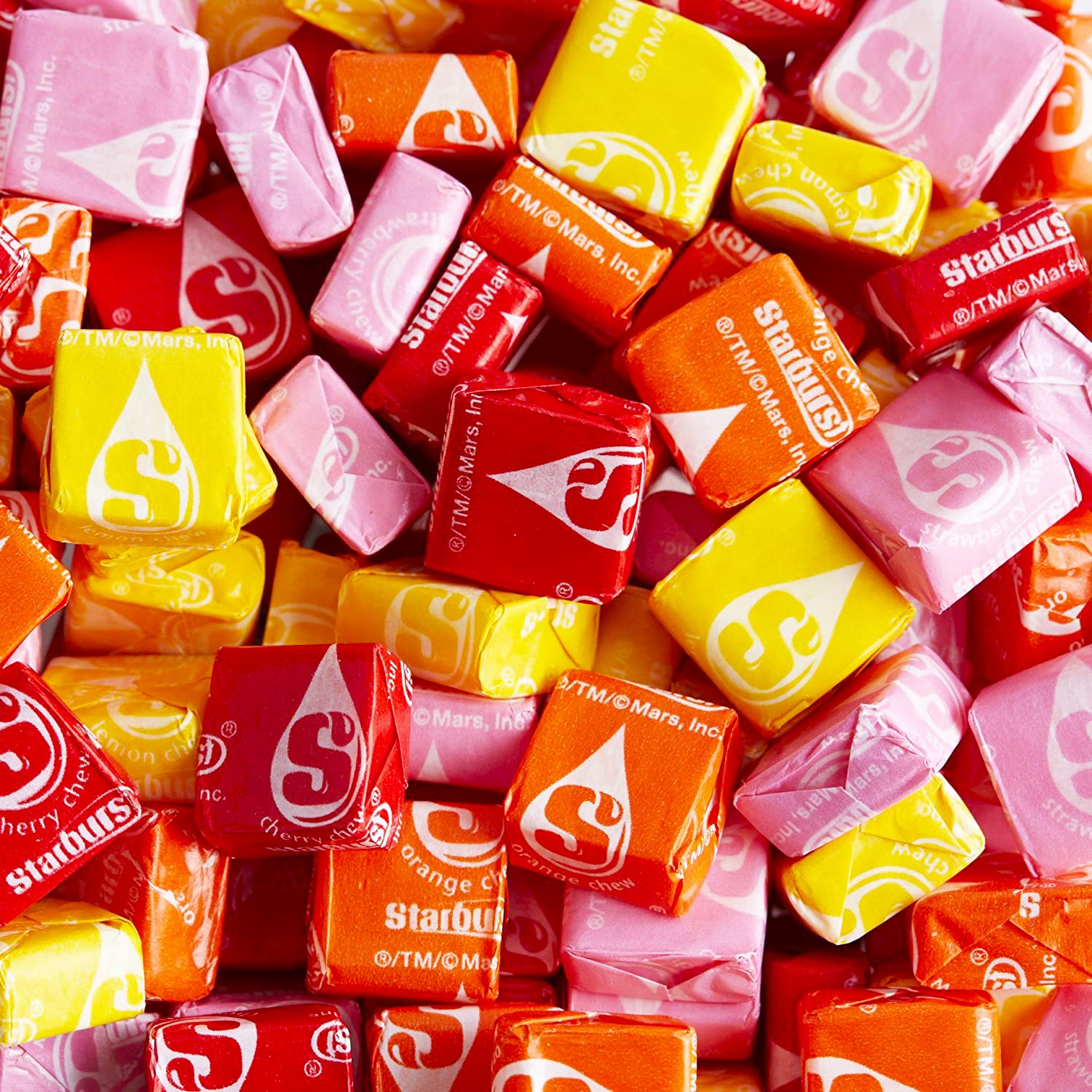 Assortit bowl of mixed Starburst candies for party display and quick refills