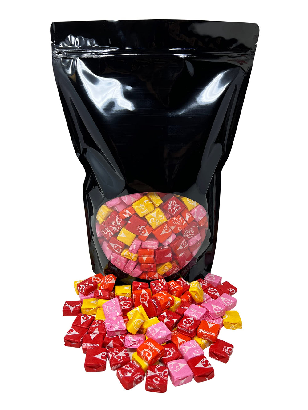 Assortit individually wrapped Starburst pieces displayed for hygienic sharing