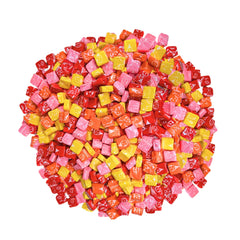 Assortit Starburst individually wrapped pieces close-up, convenient freshness benefit