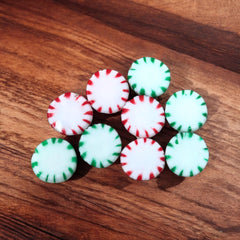 Assortit close up of peppermint and spearmint candy texture showcasing bright stripes and appeal