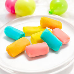 Assortit Tootsie Roll close-up of candy texture highlighting colorful chew quality