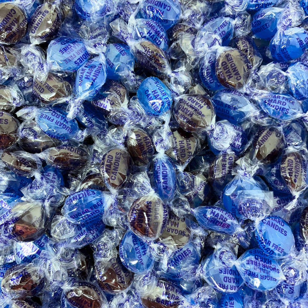 Assortit candy close-up texture highlighting smooth hard surface and concentrated flavor
