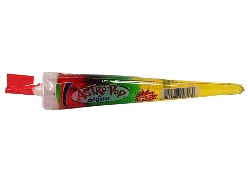 ASTRO POP front packaging shot showing three wrapped cone lollipops for easy gifting