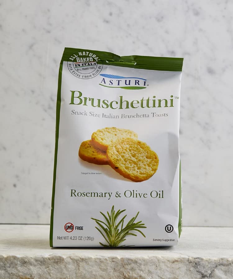 Asturi bruschettini on a cheese board showing pairing and entertaining benefit