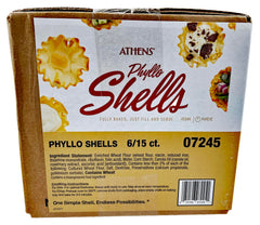 Athens Foods mini shell filled with custard and fruit for dessert