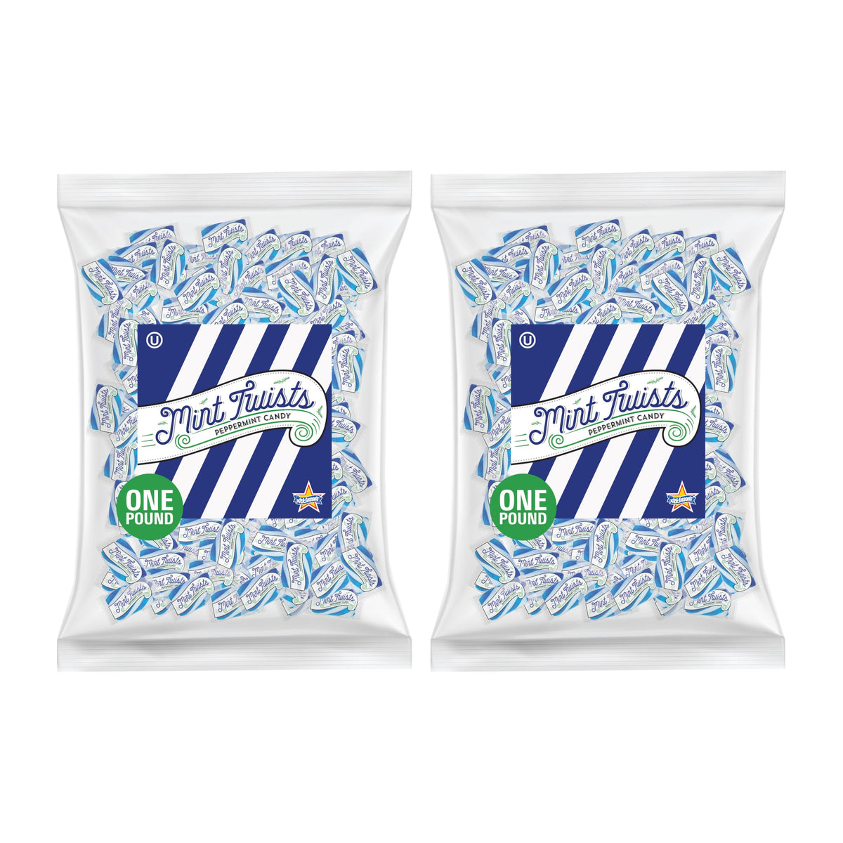 Atkinson's front bag showing 2 lb party packaging and shareable quantity