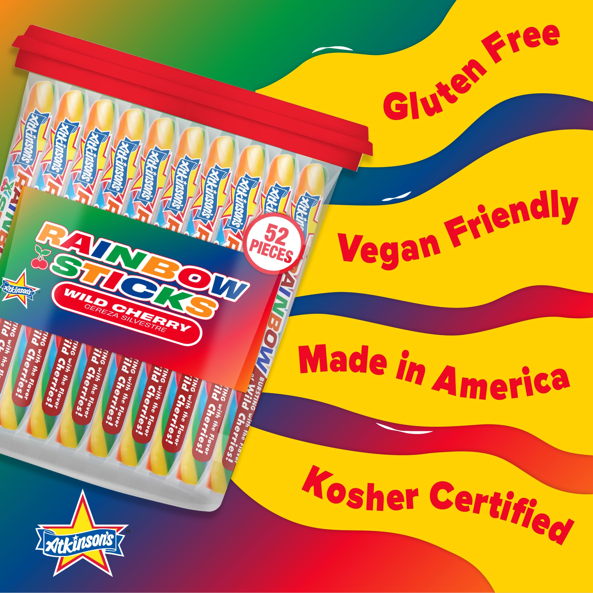 Atkinson's glossy candy surface close detail showing hard-candy texture for long-lasting flavor