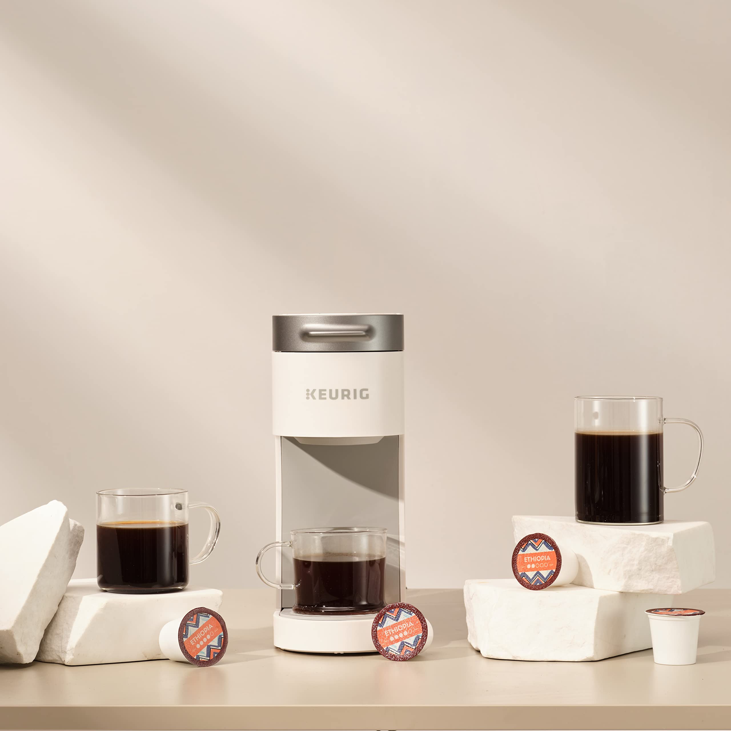 Atlas Coffee Club opened pod with visible grounds highlighting roast quality