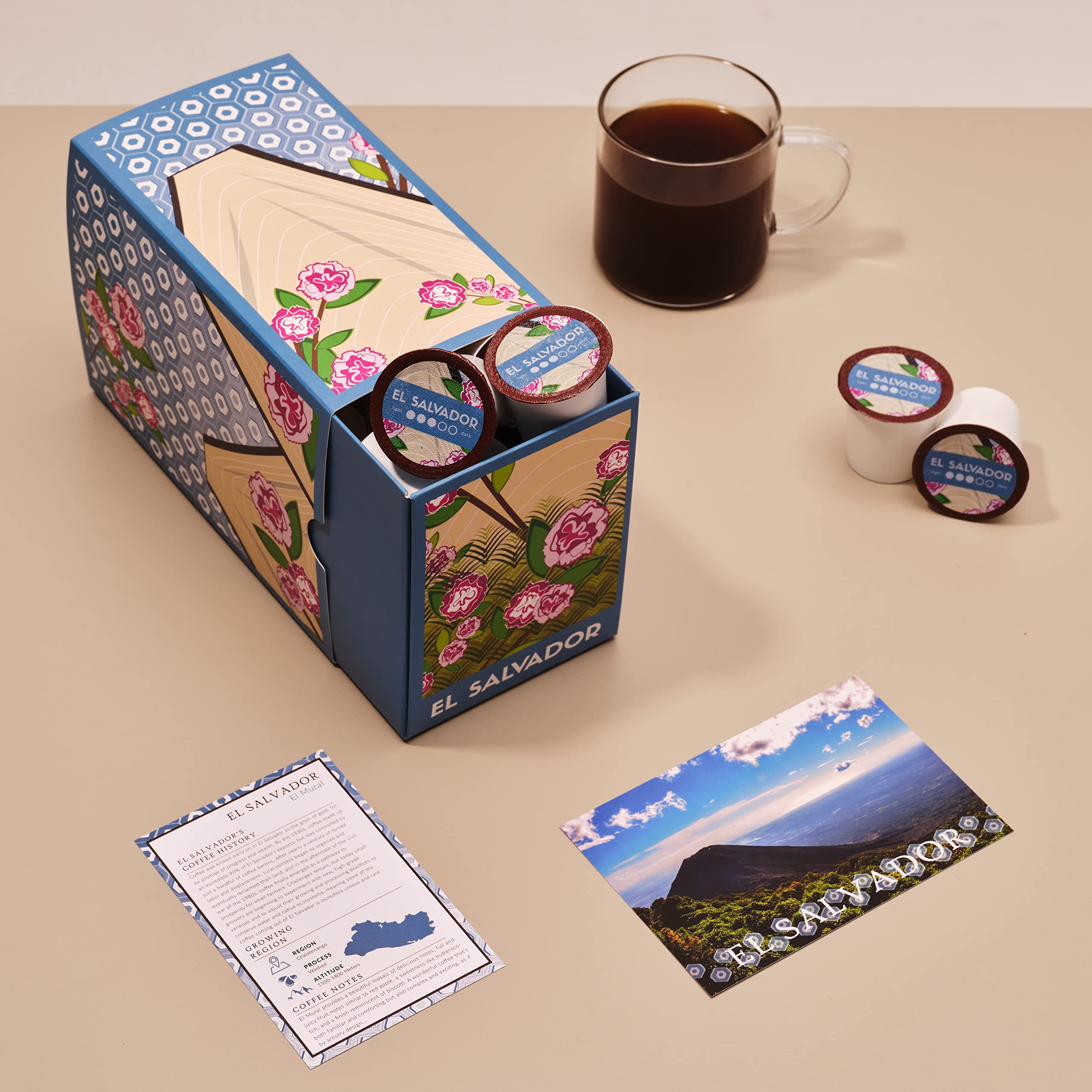 Atlas Coffee Club pod inserted in Keurig-style machine for fast brewing benefit