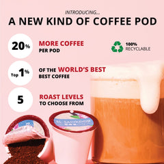 Atlas Coffee Club brewed cup in a kitchen showcasing bright, fruity flavor
