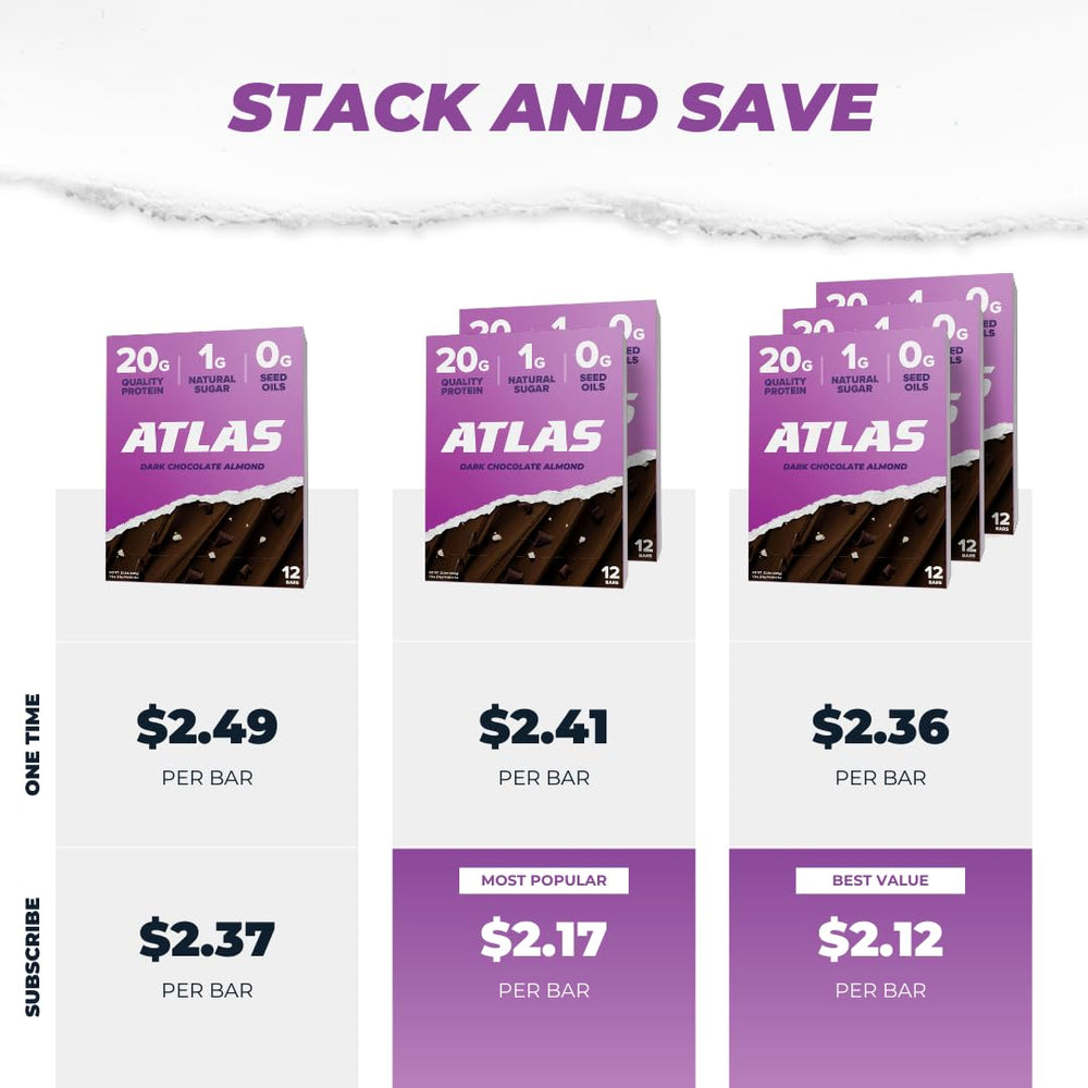 Atlas Protein Bar on a hiking trail illustrating outdoor portability and sustained energy