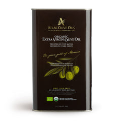 Atlas Olive Oils 3 L tin front view showing protected packaging and convenience