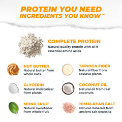 Atlas single unwrapped bar displaying dense peanut butter texture and protein