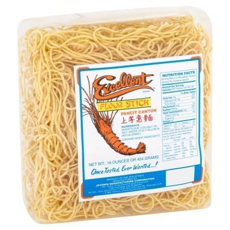 ATOTOP uncooked flour stick pancit noodles bundle showing texture and quick-cook benefit