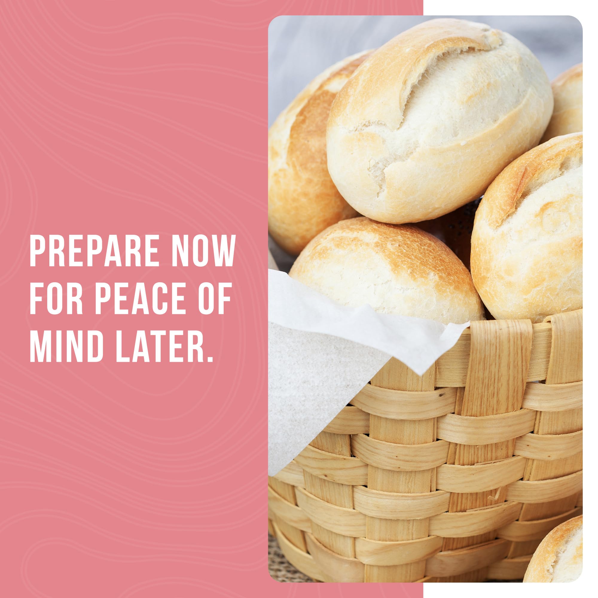Augason Farms dinner rolls on baking sheet showcasing versatile serving options