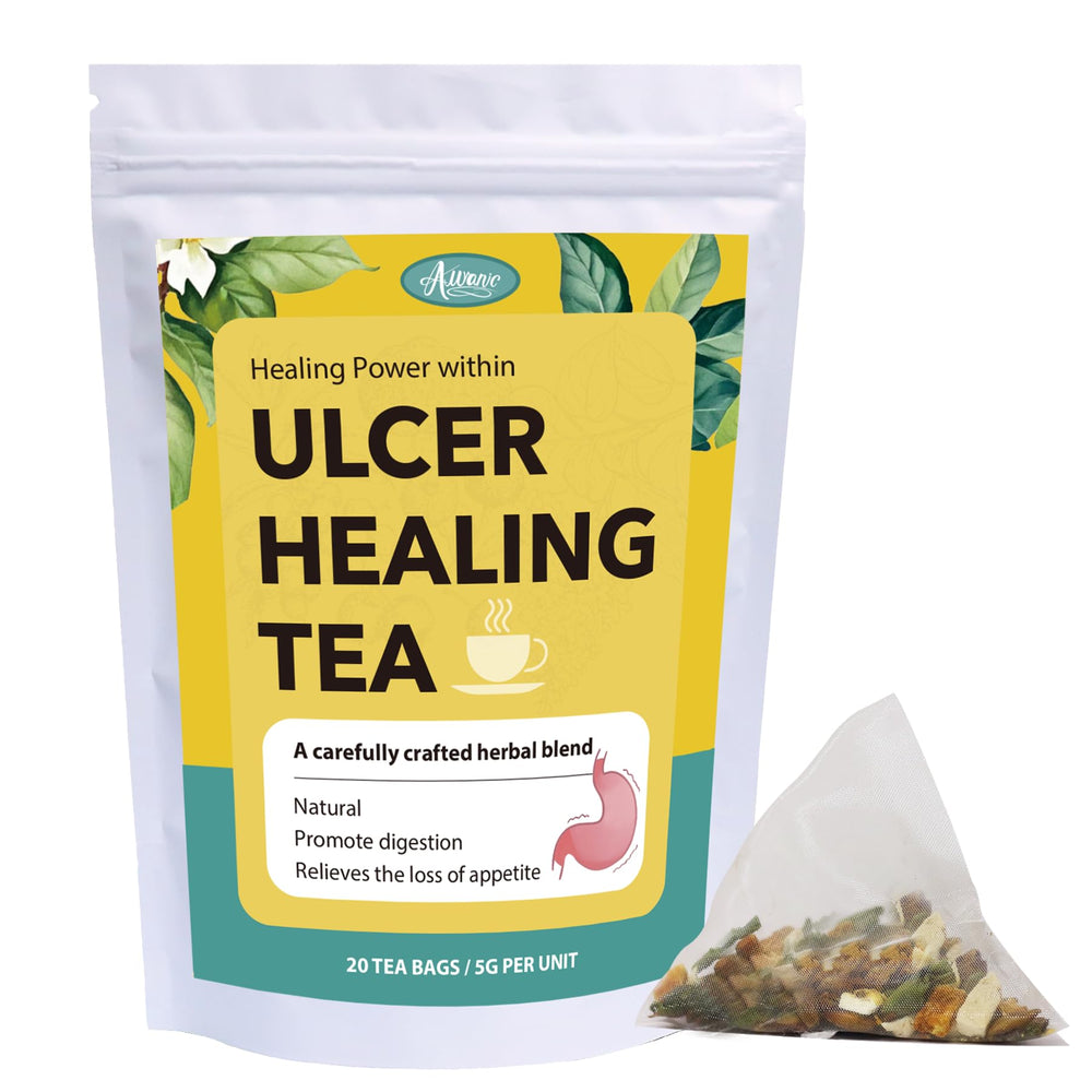 Auranic front packaging showing 20 tea bags and calming label benefits