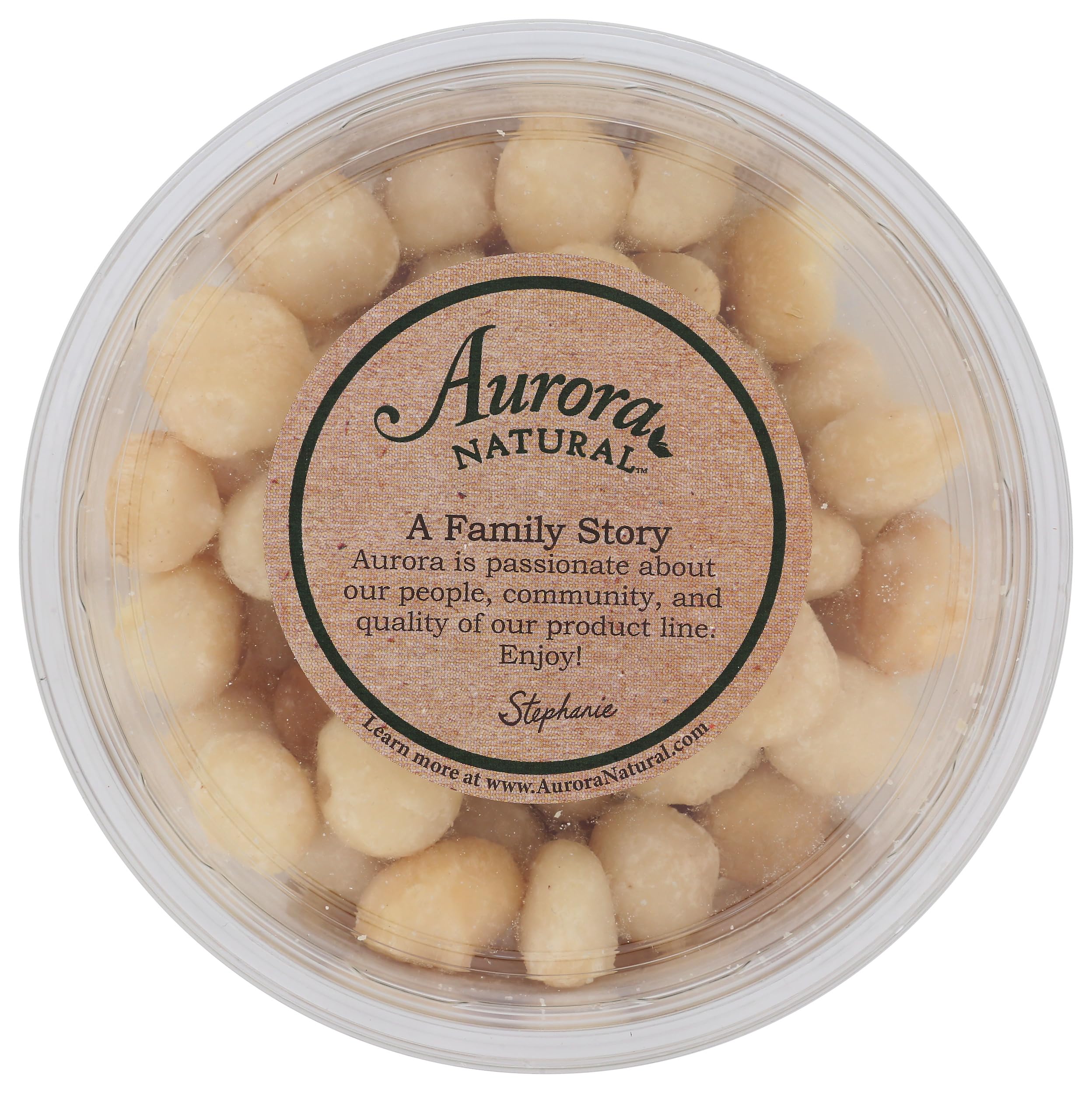 AURORA macadamia kernels in bowl ready to use providing visual serving idea benefit