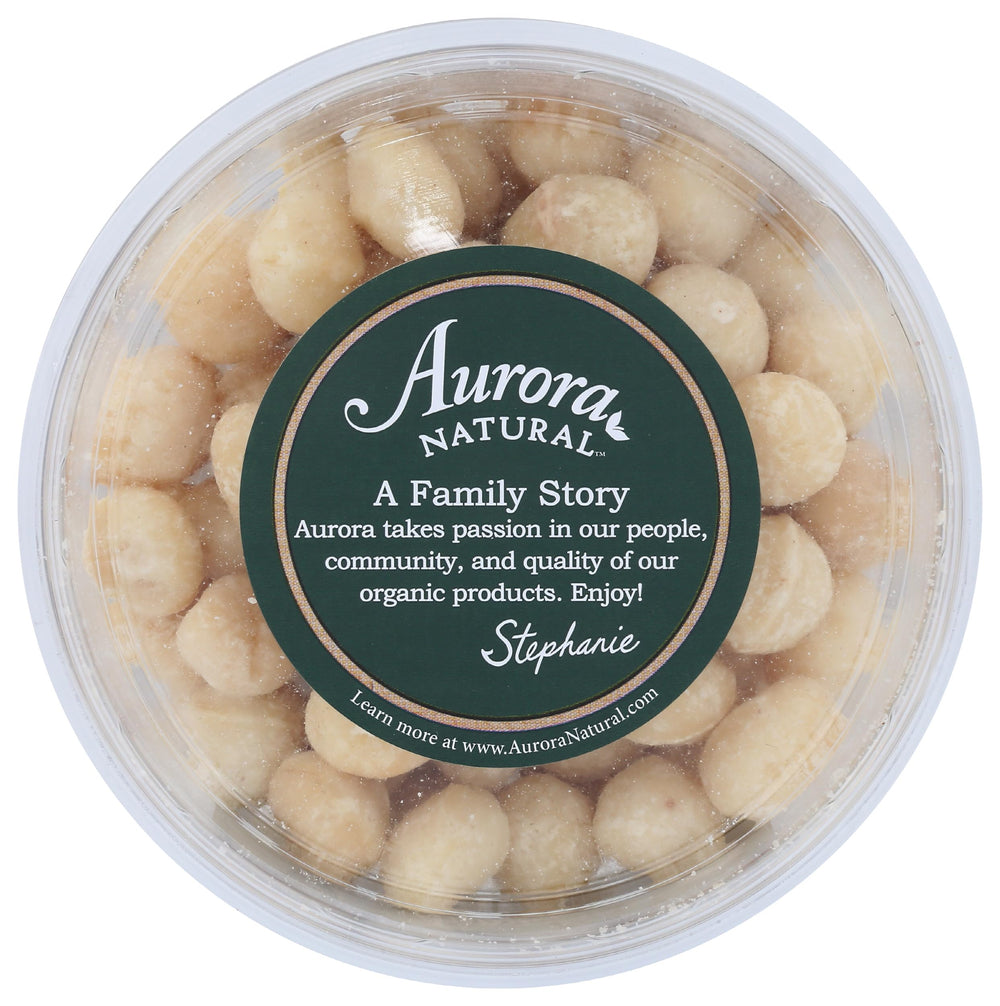 AURORA serving bowl with macadamias ready to eat, illustrating snack convenience