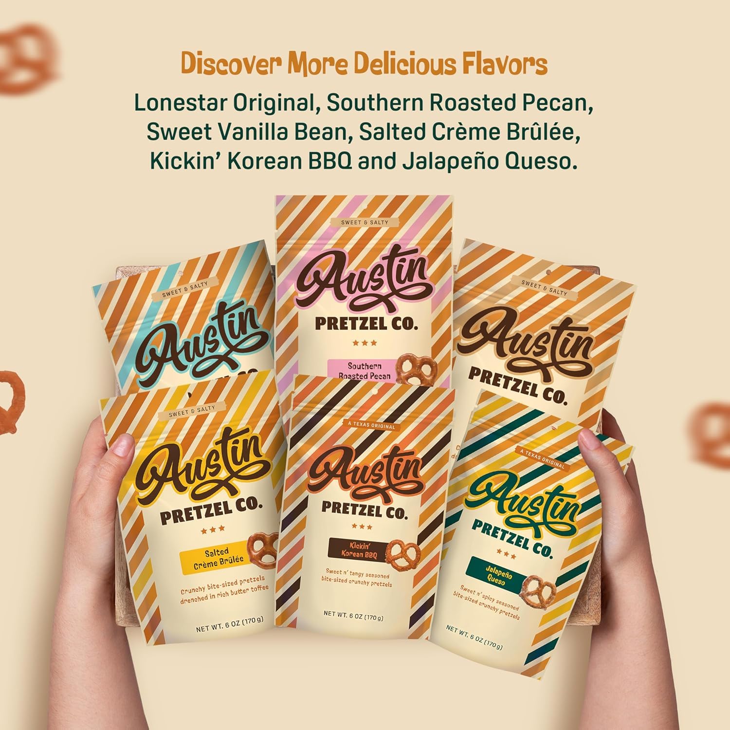 Austin Pretzel Co. lifestyle snack setting showing how they elevate casual entertaining