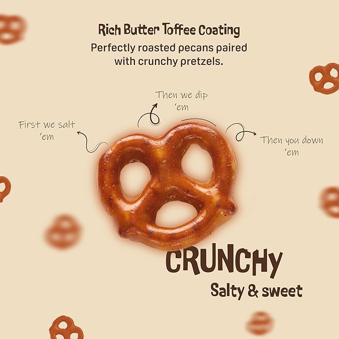 Austin Pretzel Co. three flavors arranged to show variety and tasting options