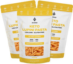 Aviate front packaging showing penne and nutrition benefits