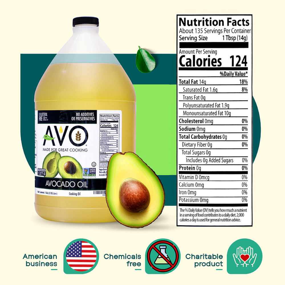 Pouring AVO from gallon into a smaller bottle for convenient daily use