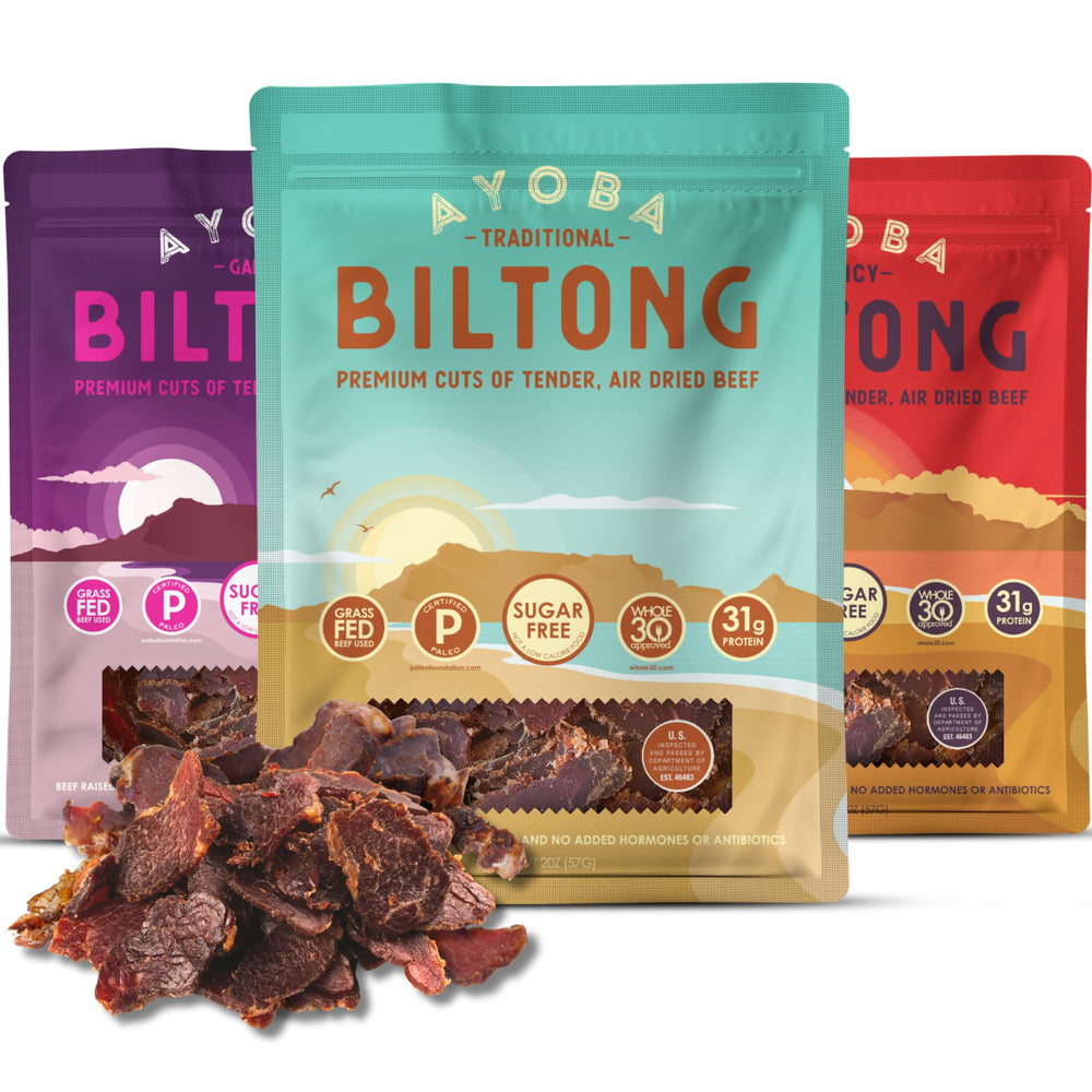 Ayoba front packaging showing three 2 oz packs and brand logo, conveys authenticity