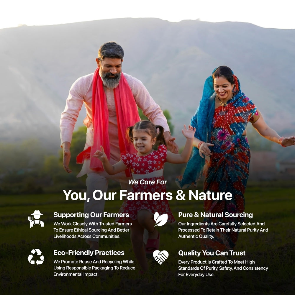 AYUSHKA ORGANIC in kitchen setting illustrates versatile everyday use
