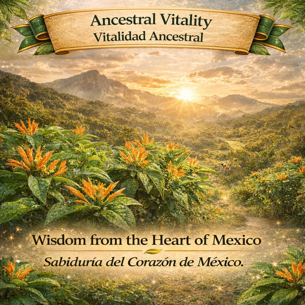 B-Experts muicle label and origin detail highlighting Mexican wildcrafted source
