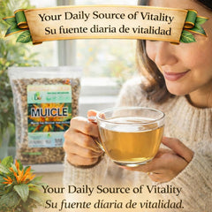 B-Experts muicle loose leaves close-up revealing natural texture and aroma