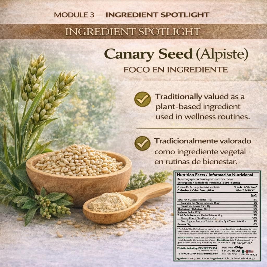 B-Experts nutrition label close-up showing ingredient transparency and informational benefit
