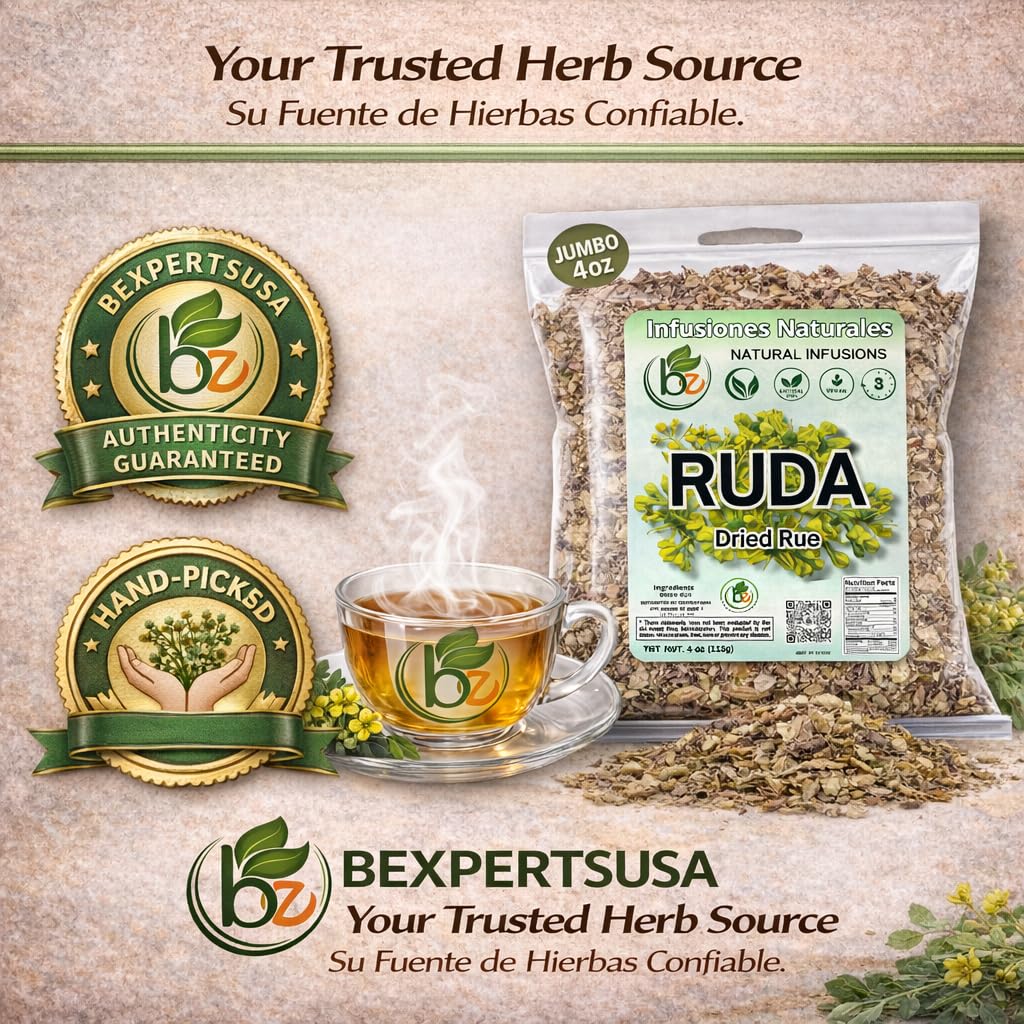 B-Experts dried rue sachet for potpourri showing multiuse fragrant benefit