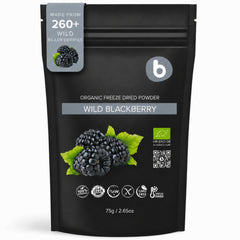 b front packaging showing pouch and vivid purple powder for clean-label appeal
