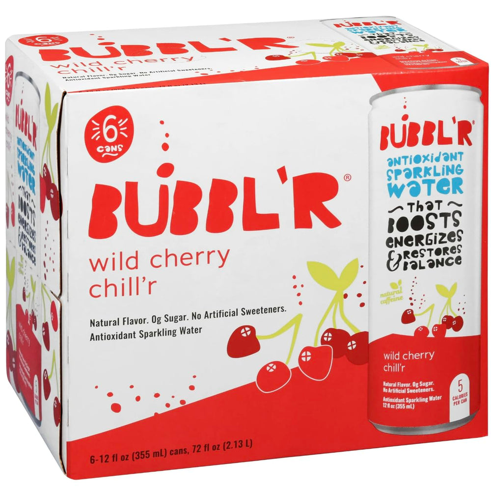 B4Y BUBBL'R can close-up highlighting can texture and crisp carbonation appeal