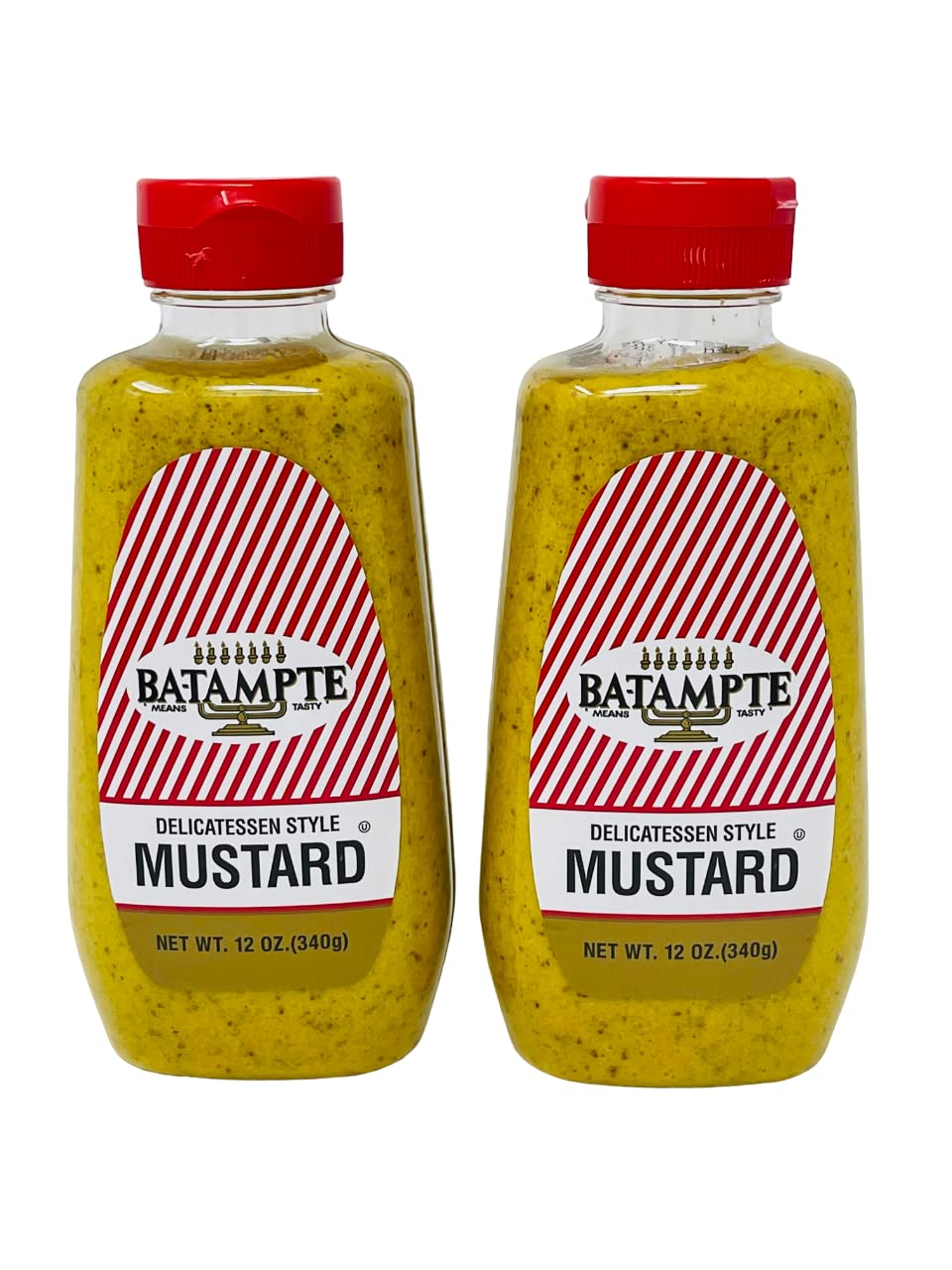 Ba-Tampte front packaging showing two 12 ounce jars and clear label for easy identification and pantry readiness