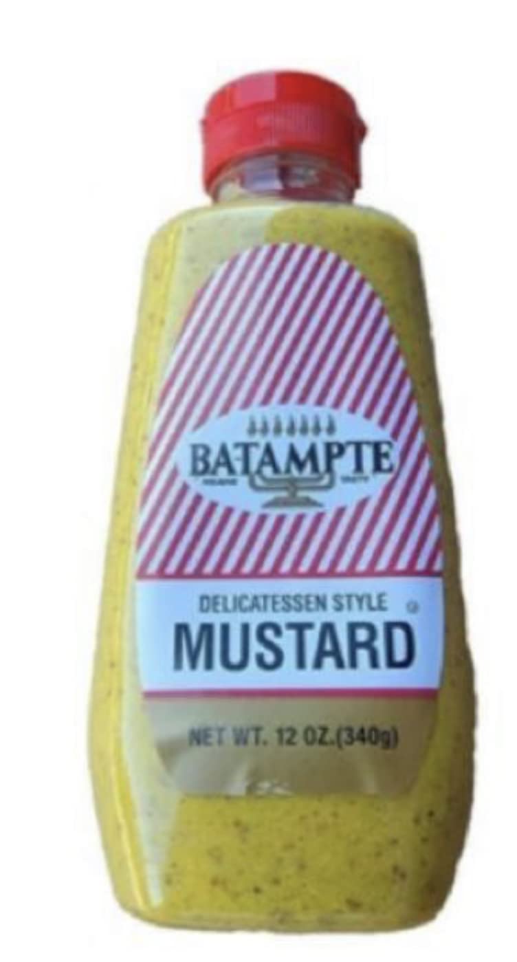 Ba-Tampte open jar close-up showing smooth mustard texture ideal for blending and spreading