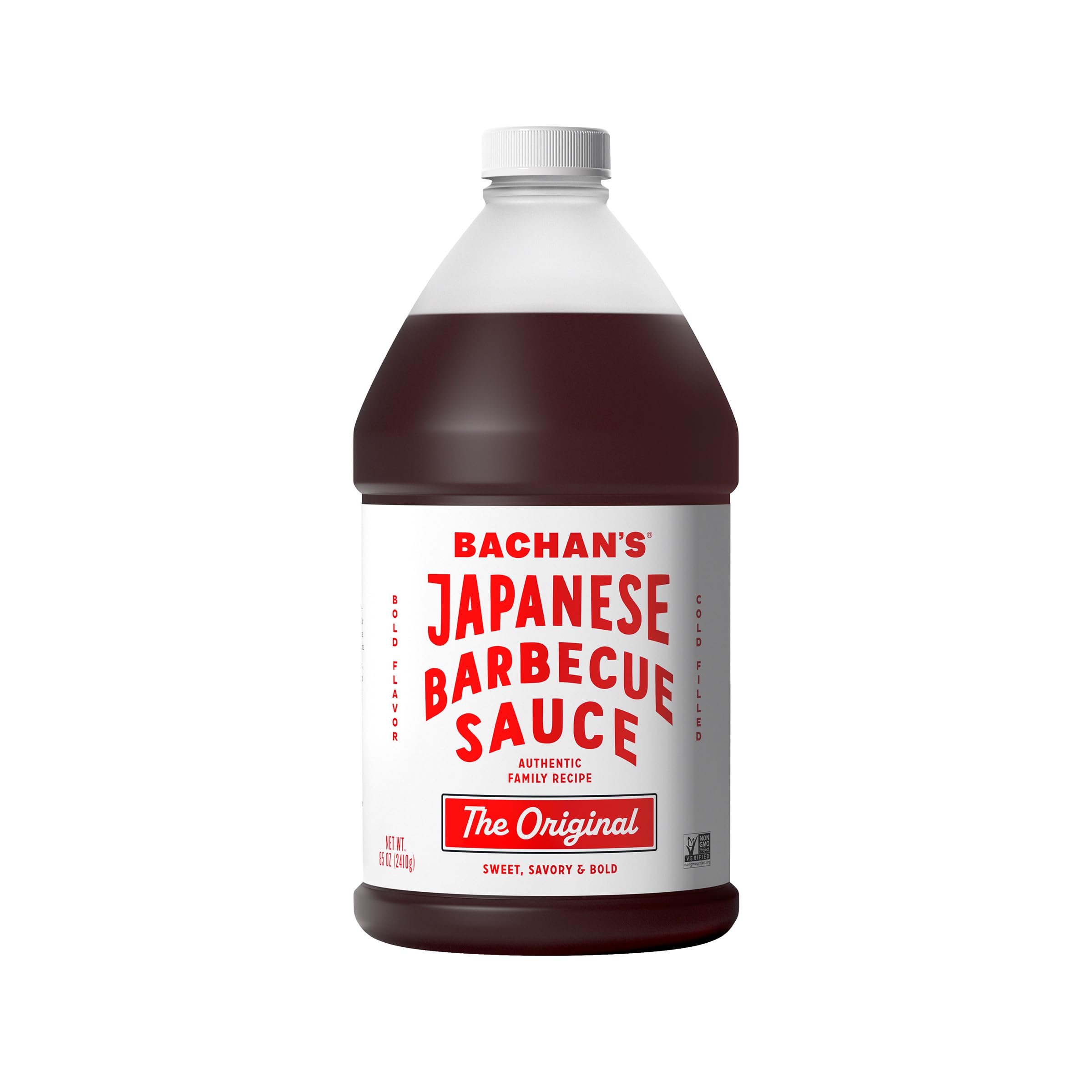 Bachan's original jug front view showing label and size, conveys bulk value
