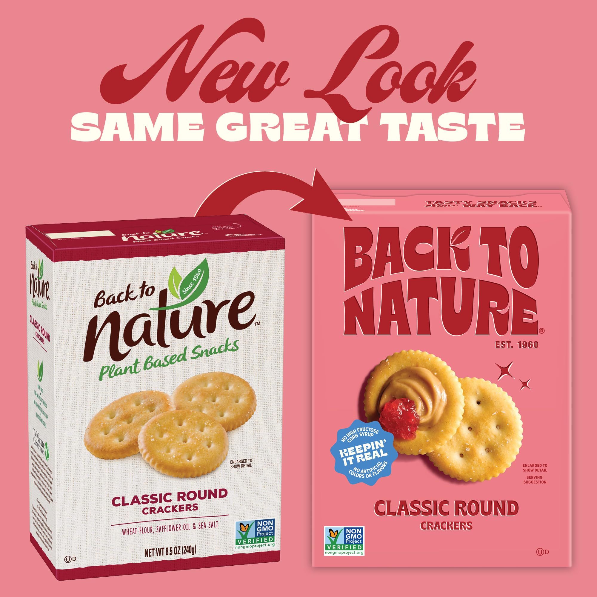 Back to Nature crackers served in a bowl illustrating easy snack serving option
