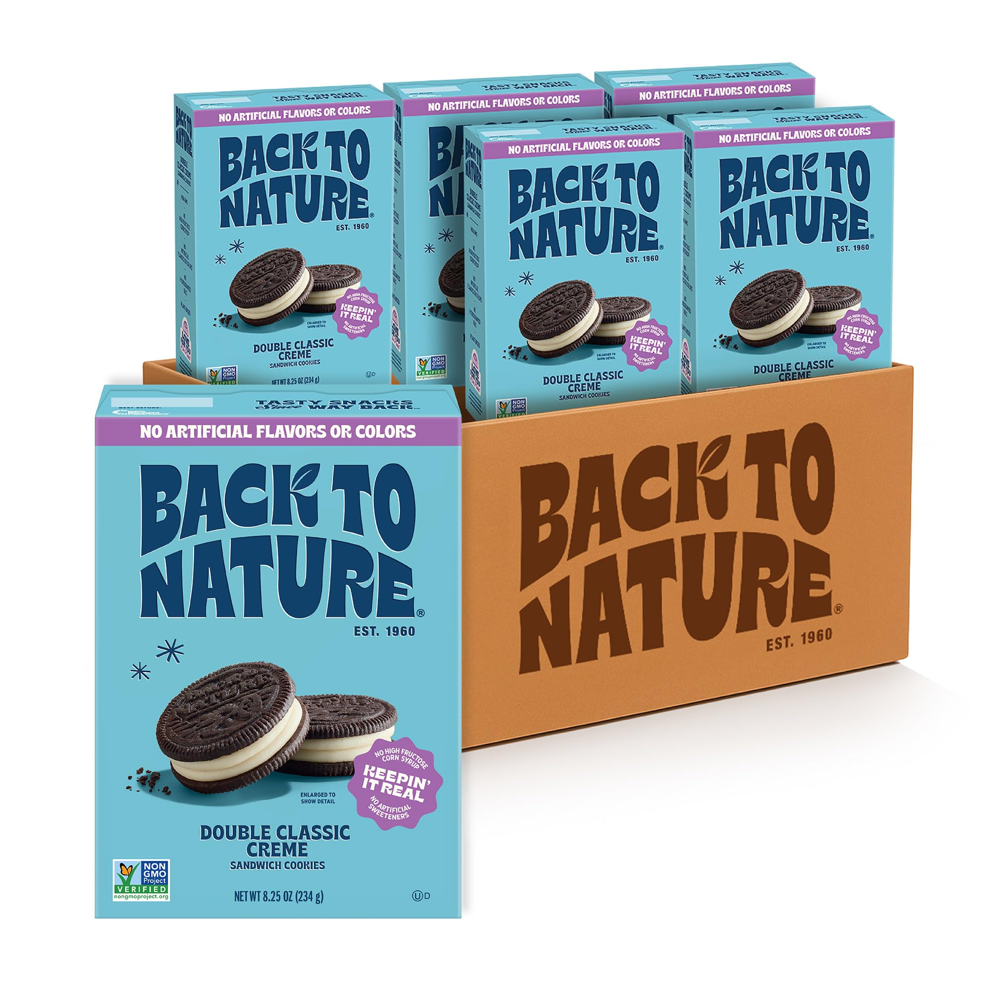 Back to Nature front packaging showing box and plant-based badge for informed choice