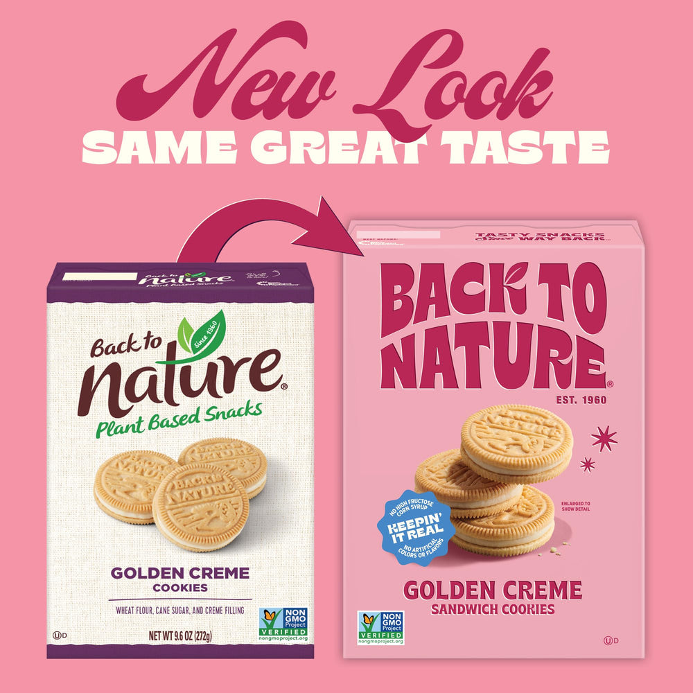 Back to Nature nutrition label and ingredients highlighting cleaner-label