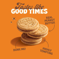 Back to Nature cross-section showing creamy peanut filling inside