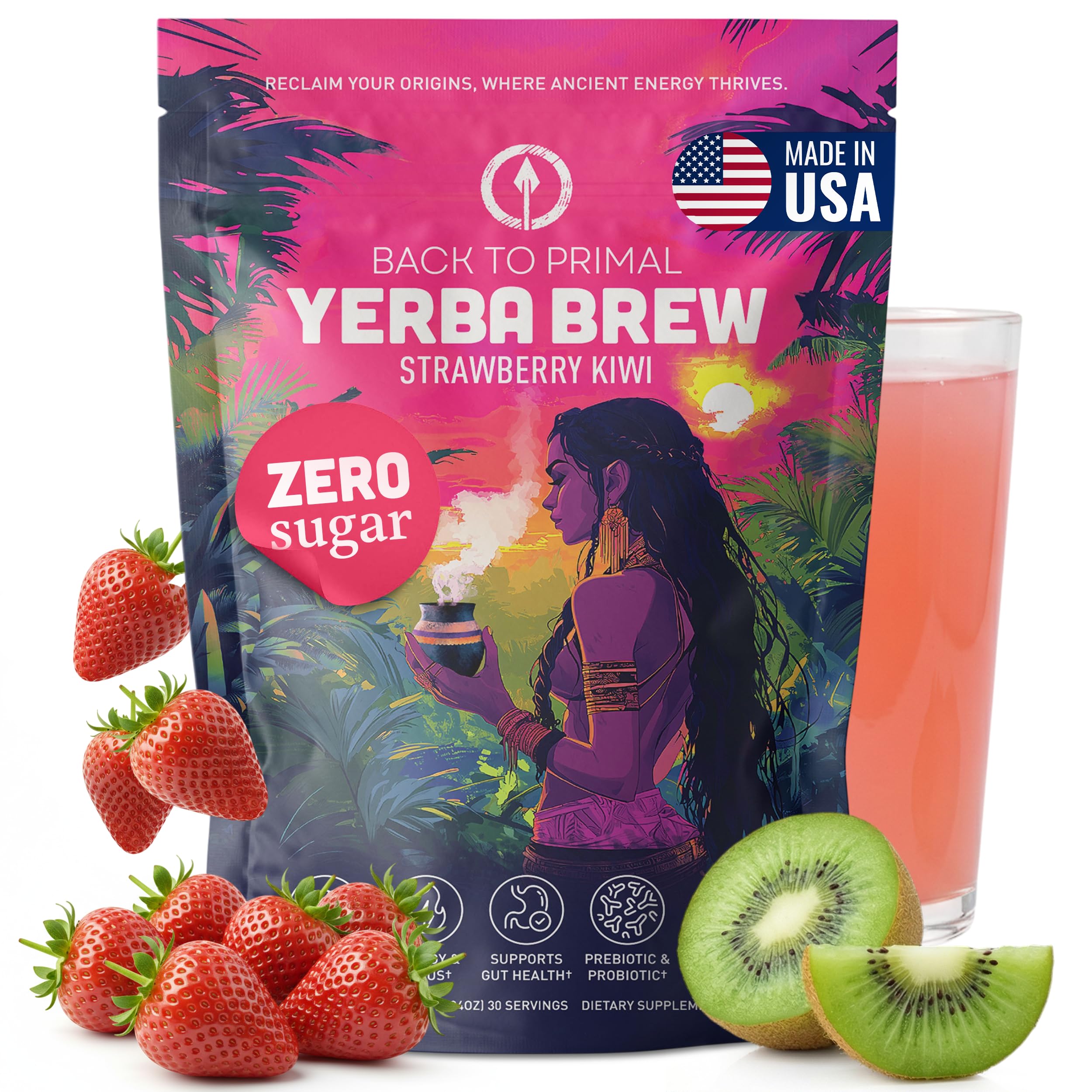 Back to Primal front packaging showing product and servings benefits