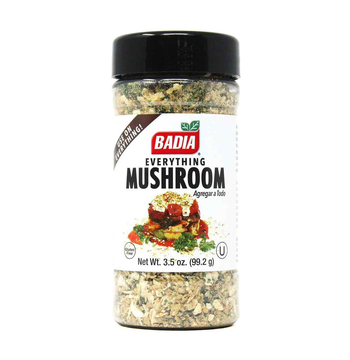 Badia jar front view showing label and shelf-ready seasoning benefit