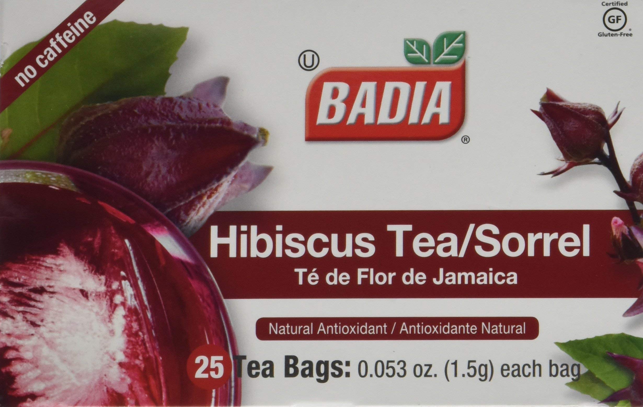 Badia front packaging showing two boxes of hibiscus tea for easy stocking