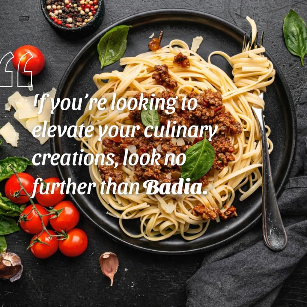 Badia oregano sprinkled on pizza illustrating flavor enhancement and visual appeal