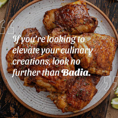 Badia seasoning heap texture showing spices for even coating and aroma