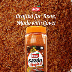 Badia seasoned chicken in use with golden color and savory appeal