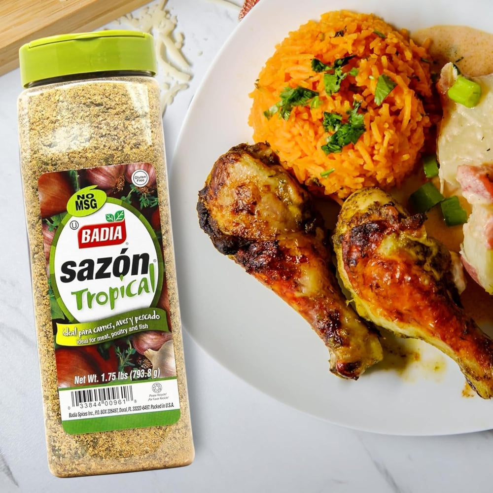 Badia used on shrimp on a grill demonstrating quick, bright seafood seasoning