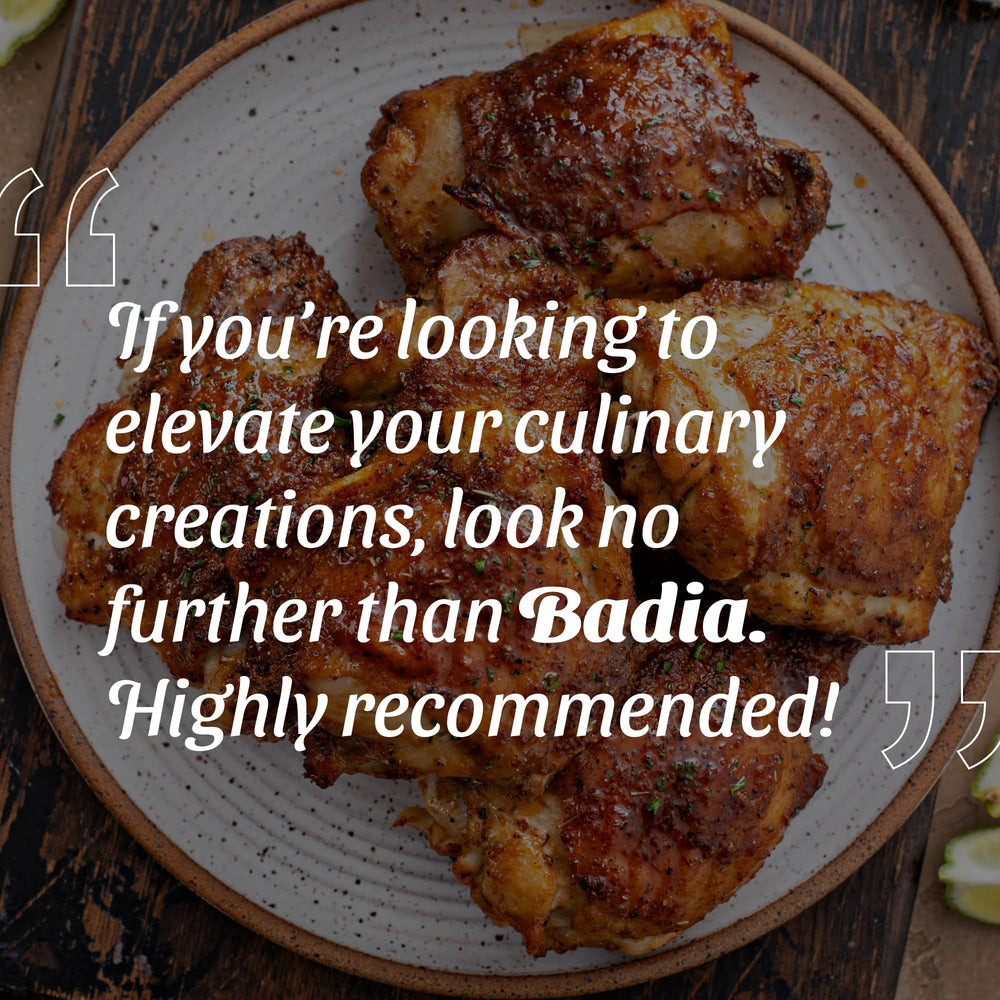 Badia smoked paprika bottle label detail highlighting brand quality and clear ingredient benefit