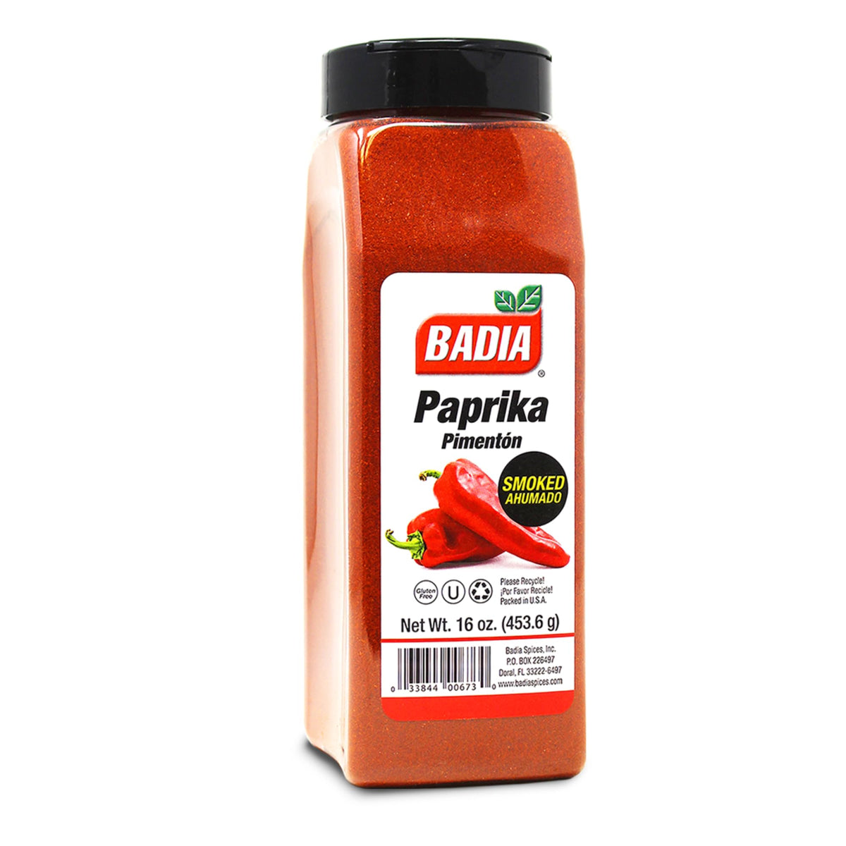 Badia smoked paprika front jar showing bold label and pantry-ready benefit